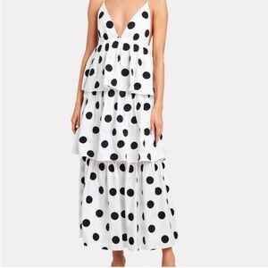 Mara Hoffman Polka Dot Tiered Maxi Dress ⚪️⚫️